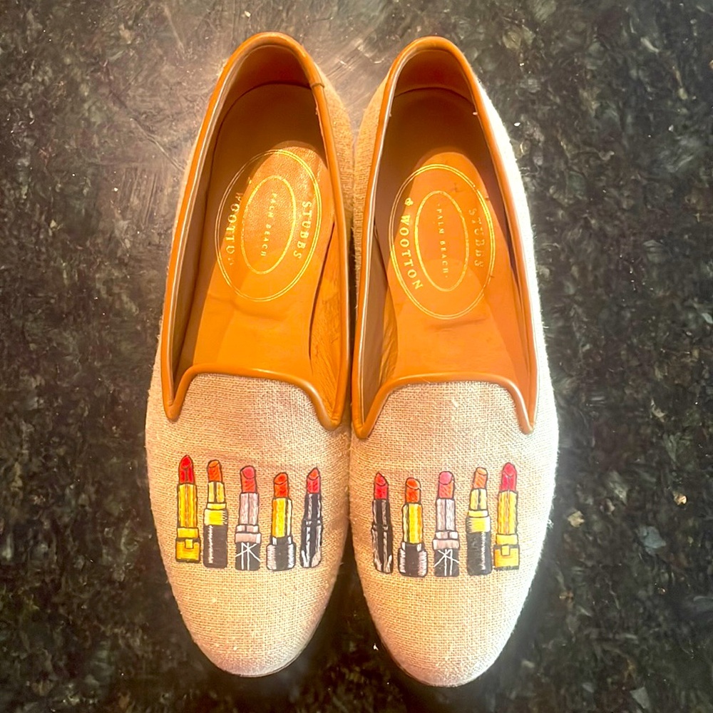 STUBBS  & WOOTTON LIPSTICK SHOES 8.5